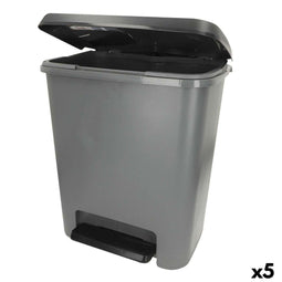 Vuilnisemmer Curver Donker grijs Plastic 25 L (5 Stuks)