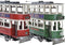 Decoratieve figuren DKD Home Decor Trein (28 x 9 x 20 cm) (2 Stuks)