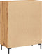 vidaXL - Dressoir - 69,5x34x90 - cm - bewerkt - hout - artisanaal - eikenkleur
