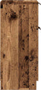 vidaXL - Dressoir - 30x30x70 - cm - bewerkt - hout - oud - houtkleurig
