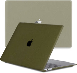 Lunso Geschikt voor MacBook Pro 16 inch (2019) cover hoes - case - Sand Army Green