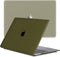 Lunso Geschikt voor MacBook Pro 16 inch (2019) cover hoes - case - Sand Army Green