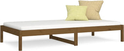 vidaXL - Slaapbank - 90x200 - cm - massief - grenenhout - honingbruin