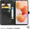 iMoshion Hoesje Geschikt voor Xiaomi 12T Pro / 12T Hoesje Met Pasjeshouder - iMoshion Mandala Bookcase - Zwart