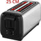 Moulinex Subito LS5S4DE0 - Broodrooster - 2 lange sleuven - 7 bruiningsstanden - Zilver