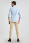 McGregor Overhemd Oxford Streep Lichtblauw - Maat XL - Heren - Overhemden Casual