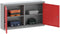 vidaXL - Gereedschapskast - Muurbevestigd - Rood - 100x20x55 - cm - Staal