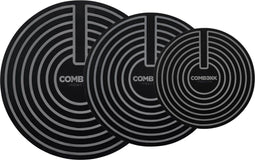 Combekk - Inductiemat - Set van 3 - Hittebestendig silicone zwart (3 stuks)