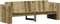 vidaXL - Tuinbank - 3-zits - 189x60x62 - cm - geïmpregneerd - grenenhout