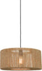GOOD&MOJO Hanglamp Iguazu - Jute - Recht - Ø50cm - Scandinavisch,Bohemian - Hanglampen Eetkamer, Slaapkamer, Woonkamer