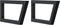 vidaXL - Wandbeugels - voor - wasbak - 2 - st - trapezium - staal - zwart