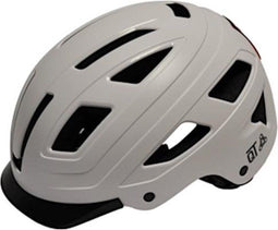 Qt Cycletech Fietshelm Urban Style Wit Maat 52-58 Cm