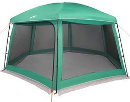 vidaXL - Zwembadtent - uitneembare - buiten- - gaaswanden - 618x532 - cm - zeegroen