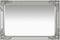 vidaXL - Wandspiegel - barok - stijl - 60x40 - cm - zilverkleurig