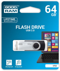 Goodram UTS2 - Pendrive USB 2.0 - 64GB - Zwart