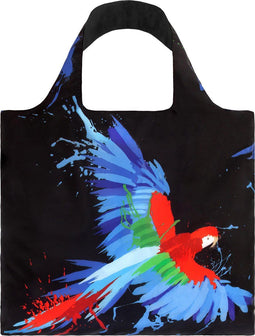 LOQI Store - opvouwbaar tasje - Tote Anima - Parrot & Butterfly