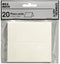 Naamkaarten - Wit - Creatieve Hobby Kaarten - DIY Decoratie Labels - Voor Namen En Teksten - Formaat 9x4cm - Gewicht 220gr - Set Van 20 Stuks