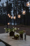 Konstsmide® 2395-800 - Snoerverlichting - 10 PowerLED globes ø10cm - extra warmwit - dimbaar - verlengbaar tot 40m