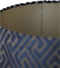 Light & Living Cilinder Lampenkap Maze - Blauw - Ø40x30cm - voor Tafellampen, Staande lamp, Hanglampen