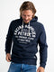 Petrol Industries - Heren Hoodie - Geborduurd logo - Blauw - Maat XXXL