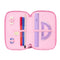 Driedubbele Pennenzak Lilo & Stitch Chill Roze Munt 12,5 x 19,5 x 5,5 cm 37 Onderdelen