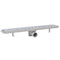 vidaXL - Douchegoot - rechthoekig - 630x140 - mm - roestvrij - staal
