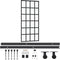 vidaXL - Schuifdeur - met - beslag - 90x205 - cm - aluminium - en - ESG-glas