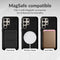 Mobilize Telefoonhoesje geschikt voor Samsung Galaxy S25 Plus Hoesje | Mobilize Magsafe Uitneembare 2in1 Bookcase Portemonnee | Geschikt voor MagSafe | Geschikt voor Draadloos Opladen met Magnetische Ring | MagSafe Case - Zwart