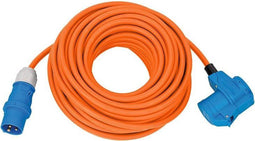 Brennenstuhl Camping Verlengsnoer - CEE Stekker met haakse Koppeling - Spatwaterdicht 25m oranje
