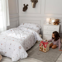 Happy Friday Duvet cover set 2 pieces Woods animals 155x220 cm (Single) Multicolor