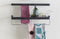 WOOOD Hanna Handdoekenrek - Metaal - Zwart - 3x60x12.5