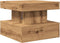 vidaXL - Salontafel - met - LED-verlichting - 50x50x40cm - artisanaal - eikenkleur
