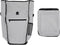 vidaXL - Fietstas - voor - Bagagedrager - 20 - L - Grijs - 34x16x59 - cm