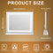 Vanitii B.V. Hollywood make-up spiegel - Dimbare 3-modi LED verlichting - USB oplaadpoort - 46cm x 58cm wit