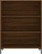 vidaXL - Boekenkast - 69,5x32,5x90 - cm - bewerkt - hout - bruin - eikenkleur