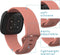 iMoshion Siliconen bandje Multipack voor Fitbit Versa 4 / 3 / Sense (2) - Zwart / Wit / Oranje