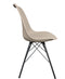 Kick kuipstoel Metal Luuk - Eetkamerstoel - Comfortabele zitting - taupe