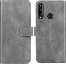iMoshion Hoesje Geschikt voor Huawei Y6p Hoesje Met Pasjeshouder - iMoshion Luxe Bookcase - Grijs