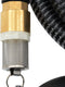 vidaXL - Zuigslang - met - messing - koppelingen - 1,1'' - 4 - m - PVC - zwart