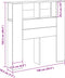 vidaXL - Hoofdbord - Kast - Zwart - Eiken - 100x19x104,5 - cm - Gemaakt - van - Geëngineerd - Hout