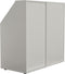 VDD schuine wandkast - kledingkast - schuifdeuren planken kledingstang - wit 100x100x50 cm