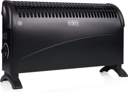 Eden ED-7008 - Convectorkachel - 1500 Watt - Regelbare thermostaat - Zwart
