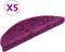 vidaXL - Trapmatten - 5 - st - 56x17x3 - cm - violet