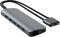 Hyper HD392 - USB-C dockingstation - Geïntegreerde kaartlezer - Grijs