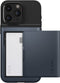 Spigen Slim Armor CS - Back Cover - Valbescherming met opbergvak - Grijs