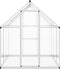 vidaXL - Tuinkas - met - basisframe - 169x169x195 - cm - aluminium - zilverkleurig