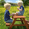 Sunny Dave Picknicktafel in Bruin - Multifunctonele Picknick tafel voor kinderen - FSC hout - 89x89x50cm