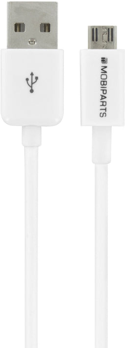 Mobiparts Micro USB - USB Kabel 2.4A 3m - Wit (Bulk)