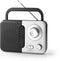 Nedis RDFM1300WT - Portable FM-Radio - Lichtgewicht met hoofdtelefoonaansluiting - Wit