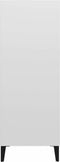 vidaXL - Dressoir - 69,5x32,5x90 - cm - bewerkt - hout - wit